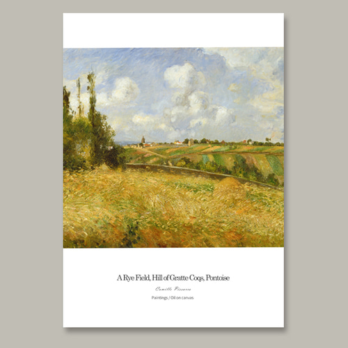 A Rye Field, Hill of Gratte Coqs, Pontoise 명화 인테리어액자