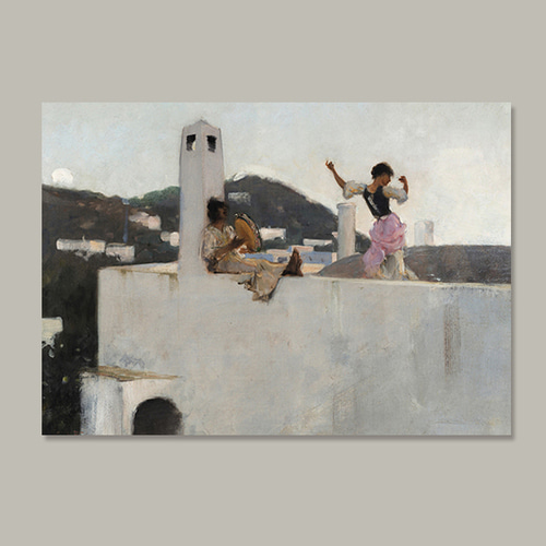 Capri Girl on a Rooftop 명화액자