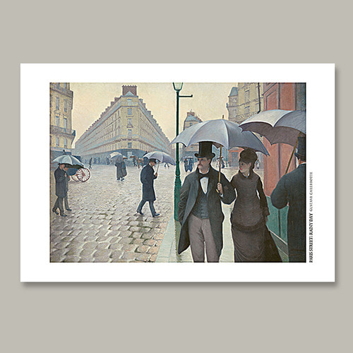 파리의 거리:비오는날 명화 인테리어액자