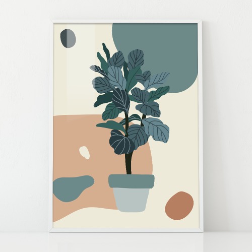 Plant Illust ver.02 인테리어 포스터 액자 캔버스