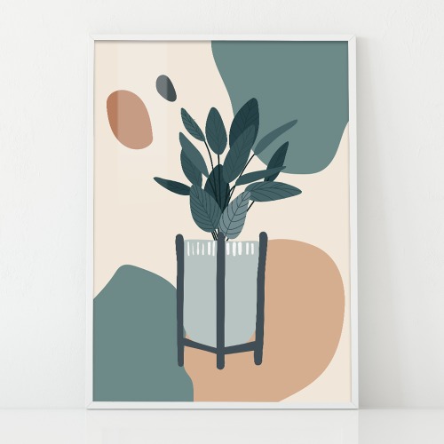 Plant Illust ver.04 인테리어 포스터 액자 캔버스
