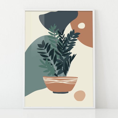 Plant Illust ver.03 인테리어 포스터 액자 캔버스