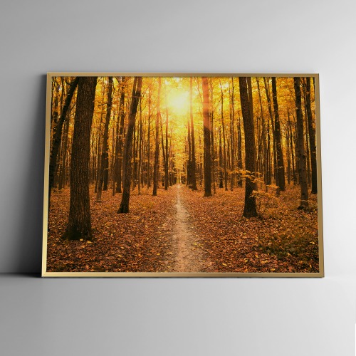 가을숲 인테리어 포스터 액자 캔버스